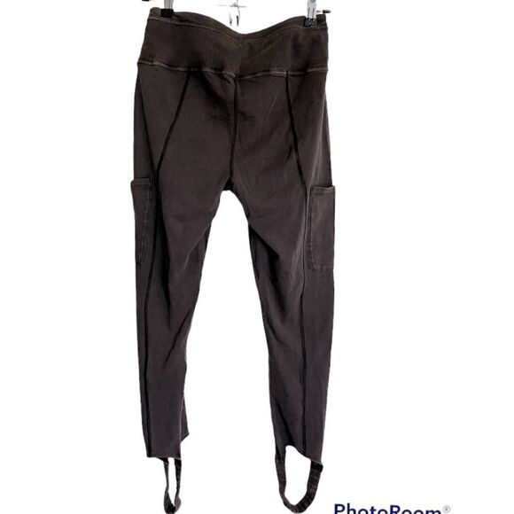 NEW Free People Wash Black Stirrup Side Pockets Joggers.Size M - Picture 6 of 16